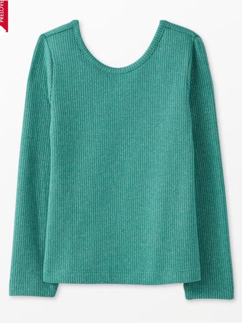 Hanna Andersson Skater Sparkle Rib Top sz. 130 aka 8